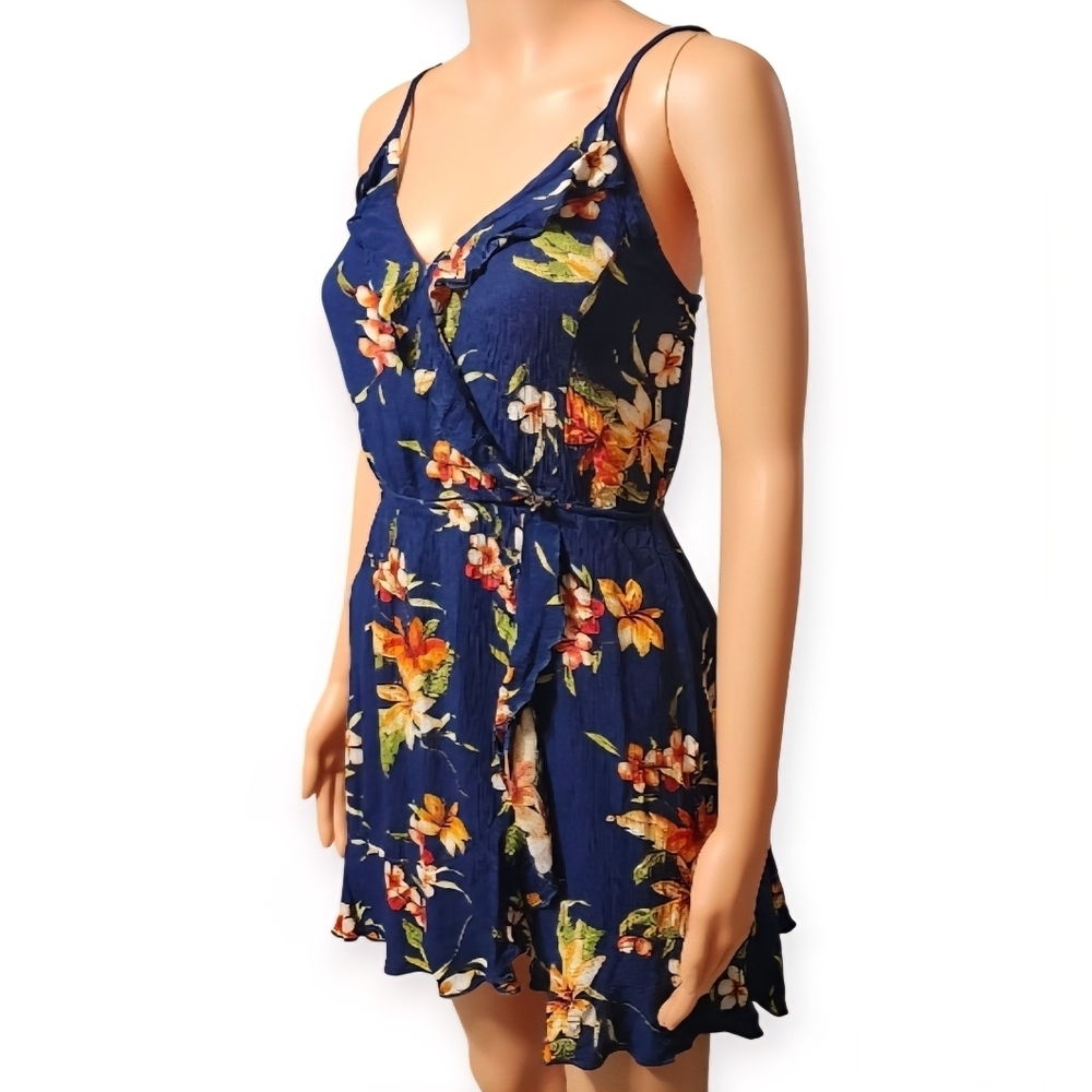 Ambiance Navy Floral Mini Dress - Picture 7 of 7